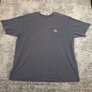 Carhartt Shirt Men's 3XL Gray Pocket Tee Original Fit Short Sleeve Distressed